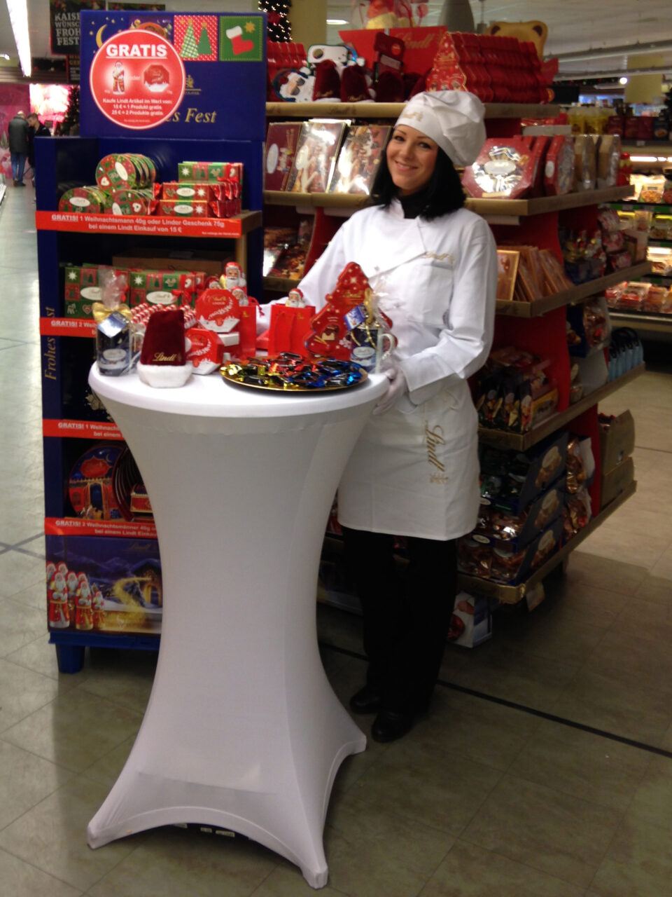 Cube Pos Point Of Sale Supermakrt Stand Promotion Weihnachten